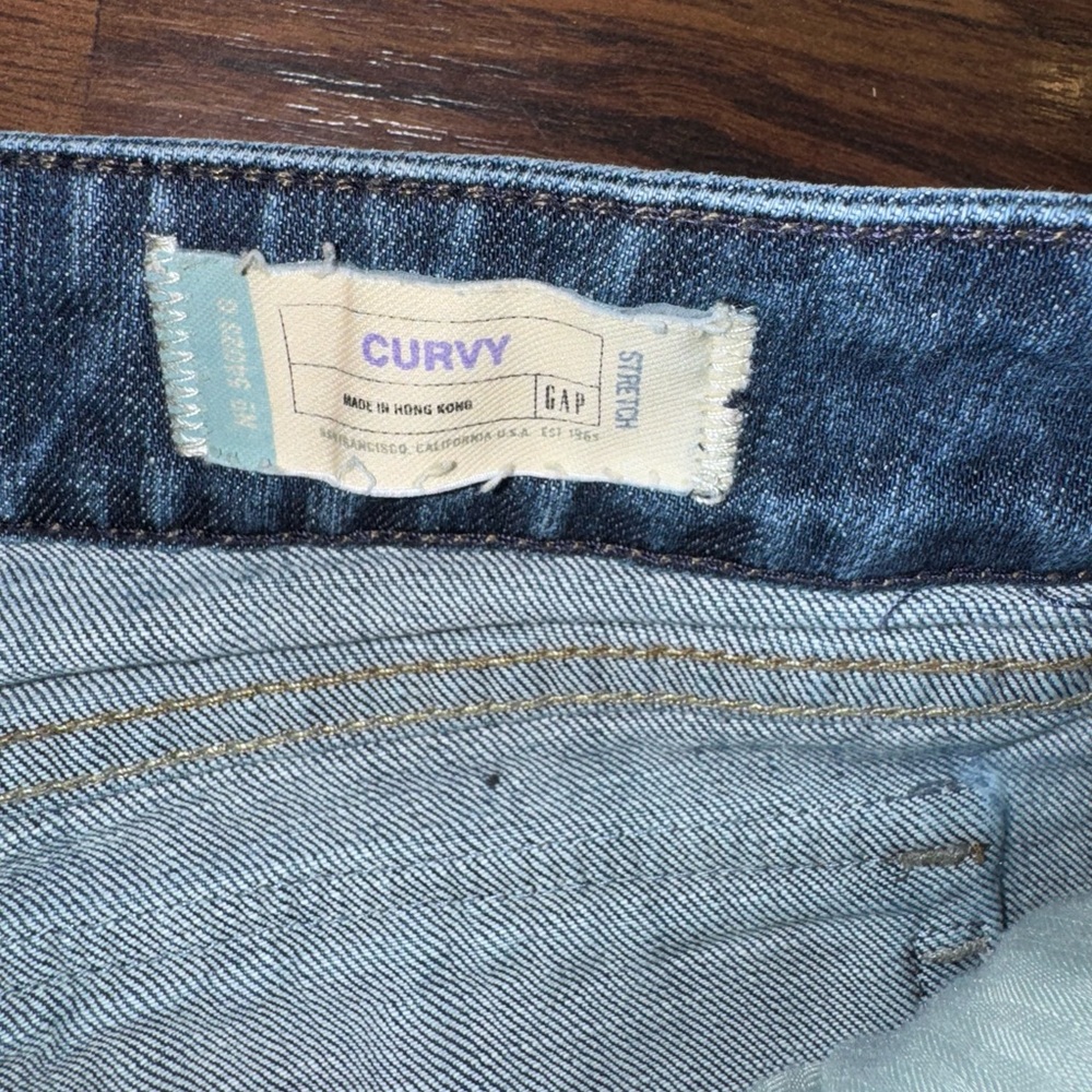Curvy Stretch High-Rise Straight-Leg GAP Jeans - Picture 10 of 10